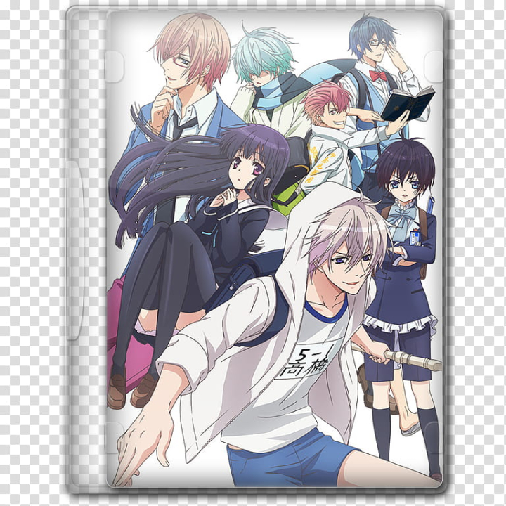 Free: Anime Summer Season Icon , Hatsukoi Monster, group of anime boys and  girls illustration inside clear case transparent background PNG clipart -  