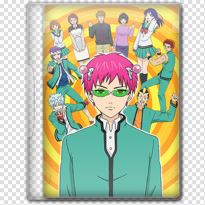 Free: Anime Summer Season Icon , Saiki Kusuo no Psi Nan (), pink haired  male anime character transparent background PNG clipart 