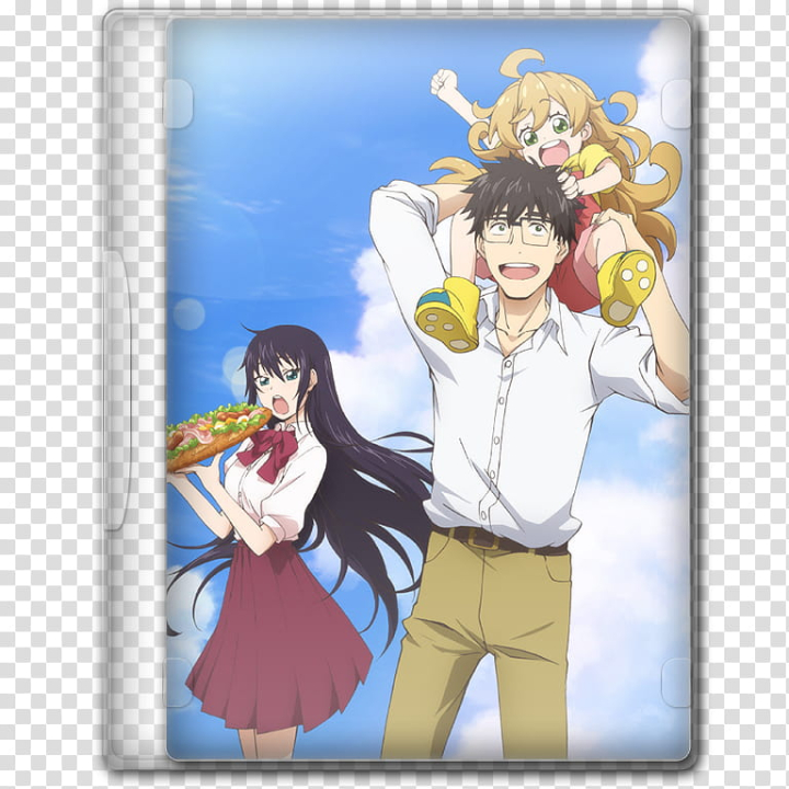 Free: Anime Summer Season Icon , Amaama to Inazuma, v, man carrying toddler  beside woman anime case transparent background PNG clipart 