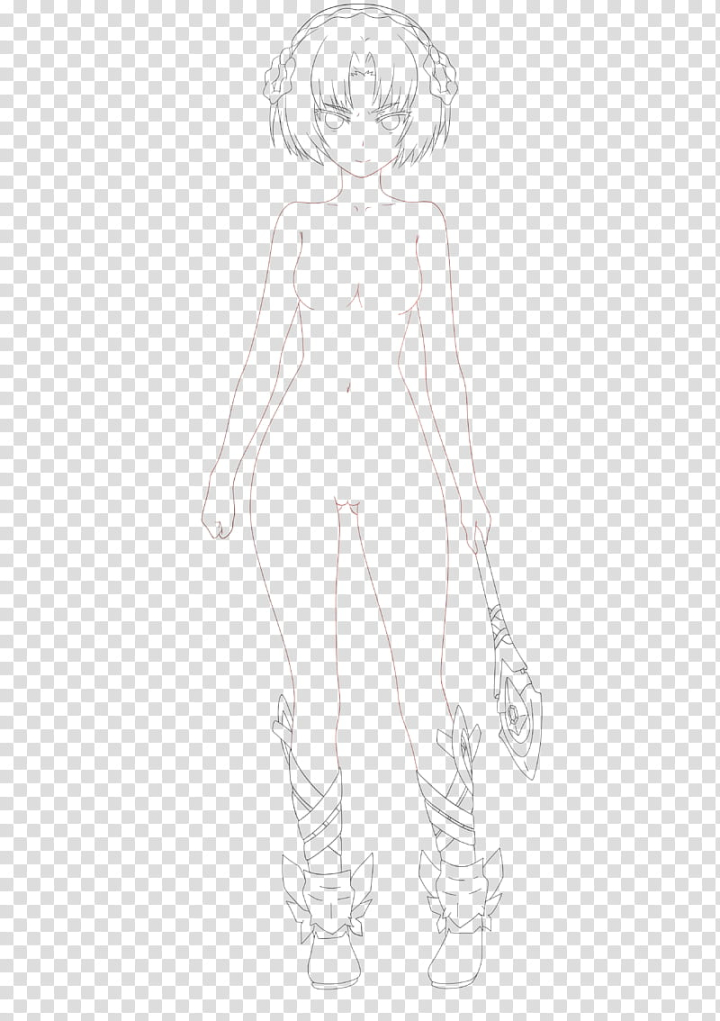 Model Pose Hd Transparent, Anime Character Model Body Female Standing Pose  Model Lineart, Character Drawing, Body Drawing, Female Drawing PNG Image  For Free Download