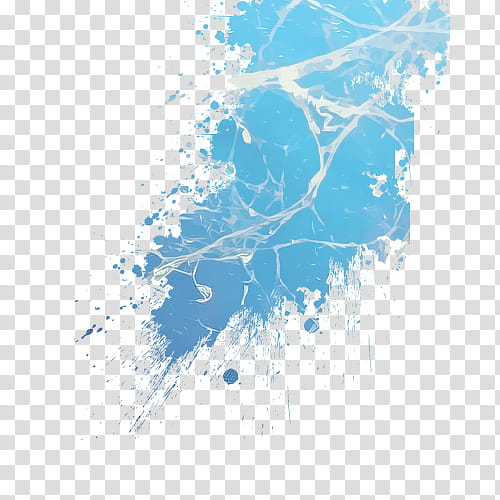 Blue And White Paint Splash On White Background Stock Photo