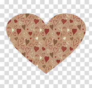 Free: Hearts, heart-shaped brown illustration transparent background ...