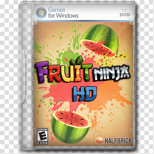 Free: Game Icons , Fruit-Ninja-HD, Games for Windows Fruit Ninja HD PC DVD  case screenshot transparent background PNG clipart 