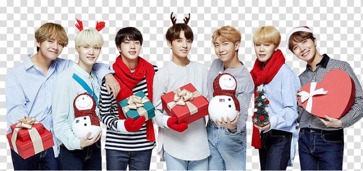 bts,standing,group,holding,gifts,objects,png clipart,free png,transparent background,free clipart,clip art,free download,png,comhiclipart
