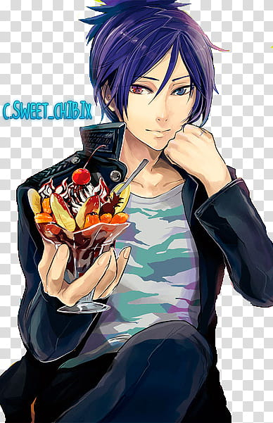 Purple haired male anime character, Anime Rendering Fan art Thepix, anime  boy, purple, black Hair png | PNGEgg