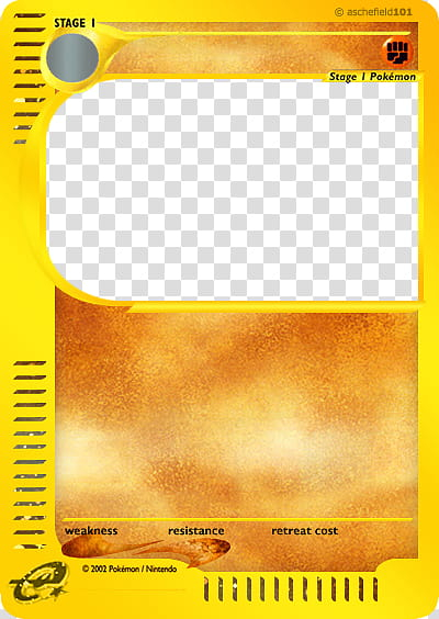 Free: Original e Card Blank , Pokemon trading card frame transparent  background PNG clipart 