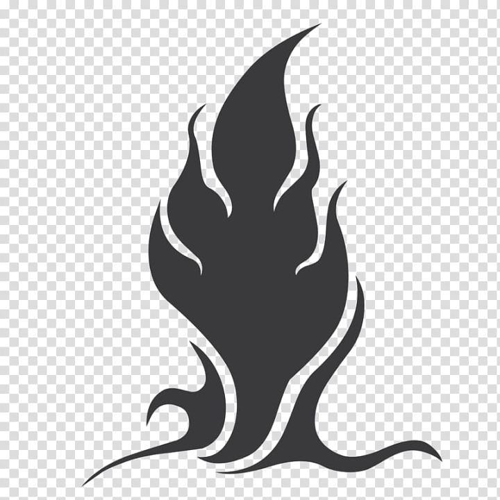 Free: Abstract Flames Brush Set, black flame illustration transparent ...