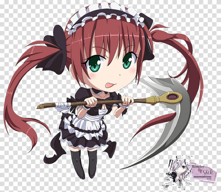 renders,anime,chibi,female,character,holding,scythe,scraps,png clipart,free png,transparent background,free clipart,clip art,free download,png,comhiclipart