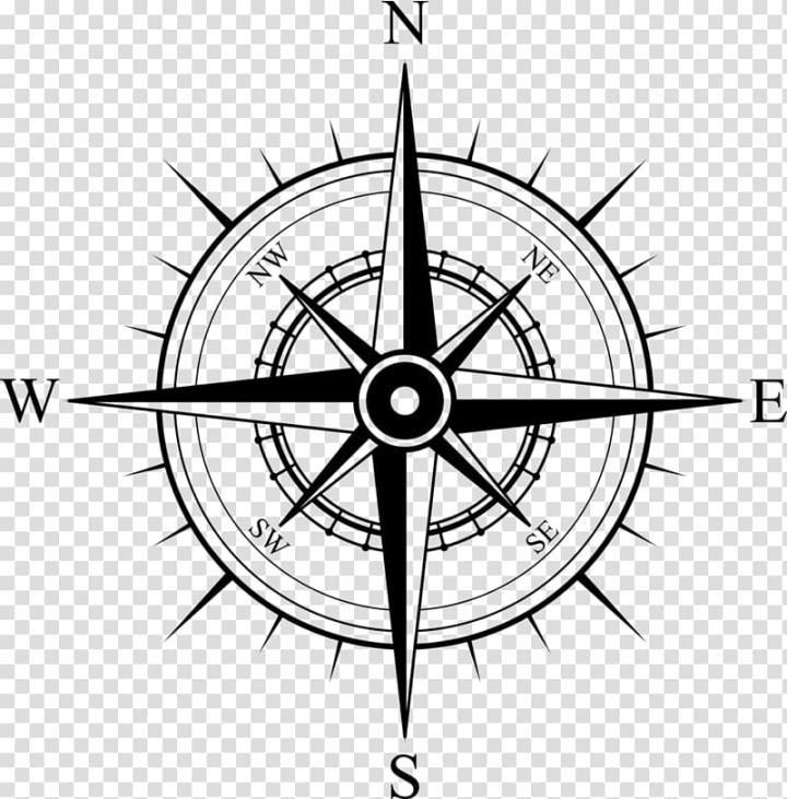 map compass clip art