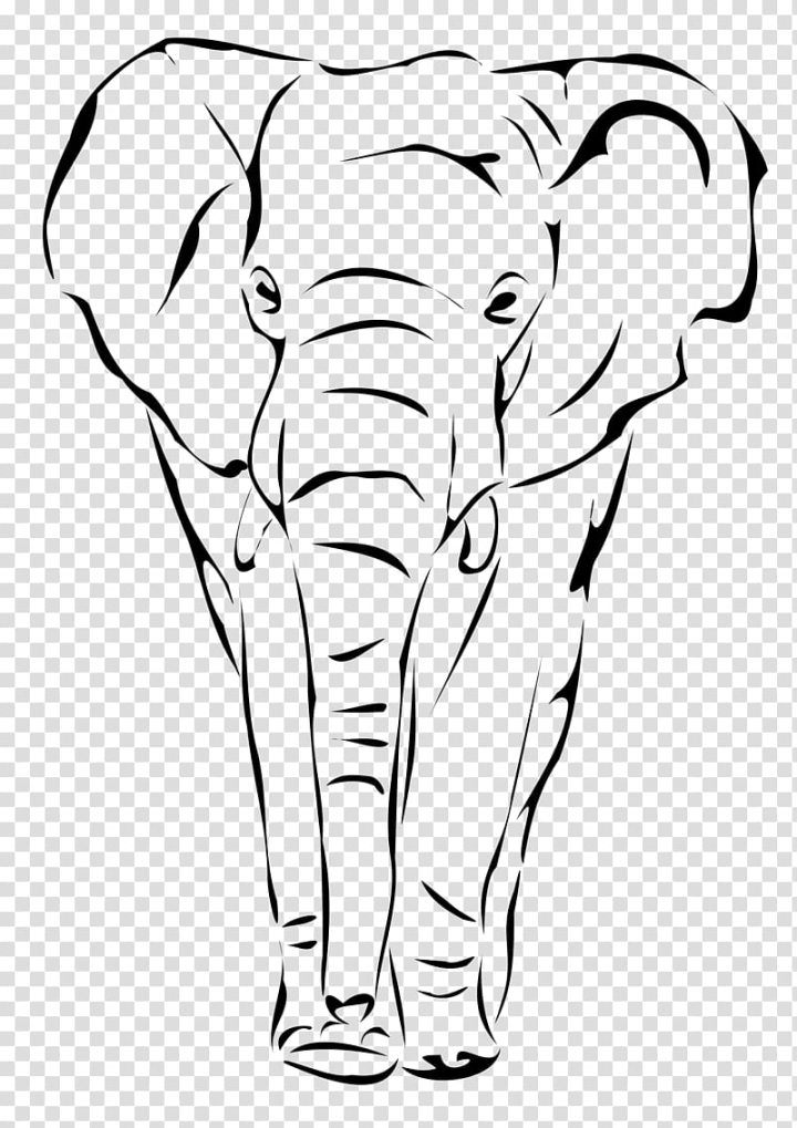 Elephant Line Art Illustration Graphic by rakibhossain424080 · Creative  Fabrica