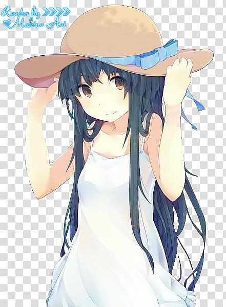 Anime Girl With Cap, HD Png Download - vhv
