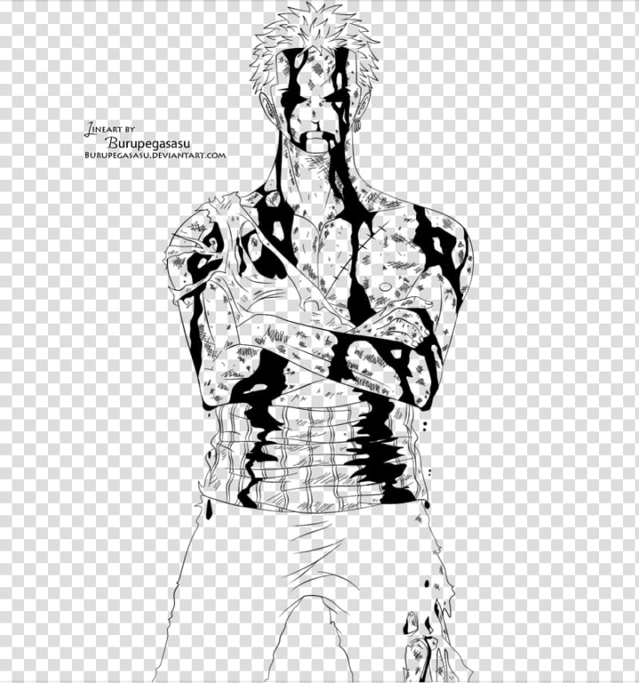 Free: One piece zoro subject to death Lines transparent background PNG  clipart 
