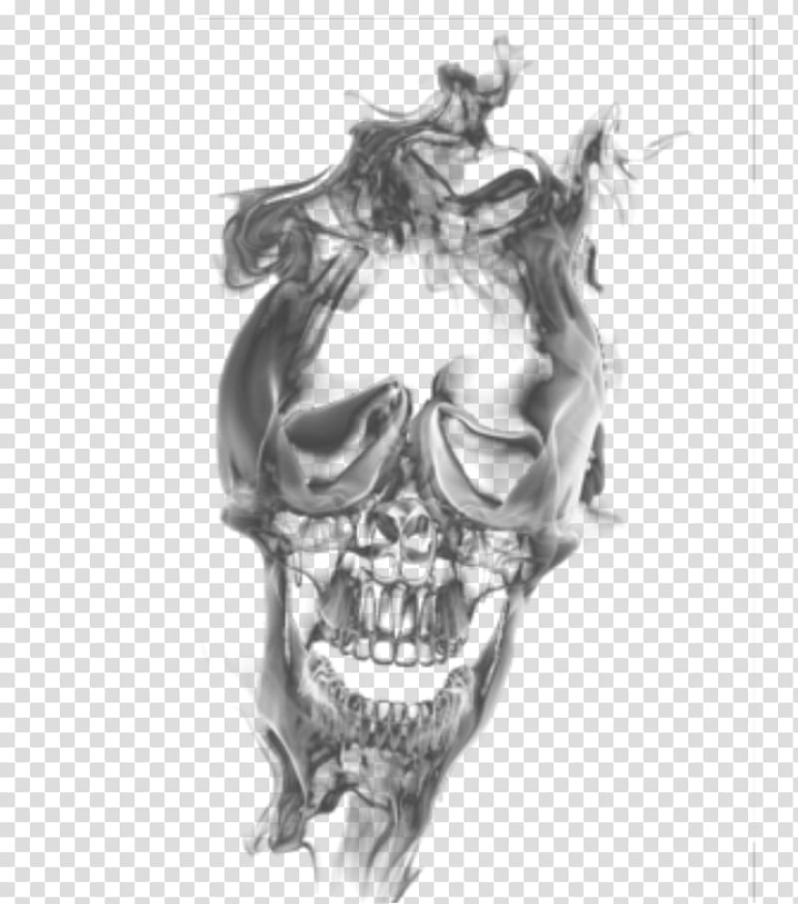 Free: Skull smoke transparant , skull illustration transparent background  PNG clipart 