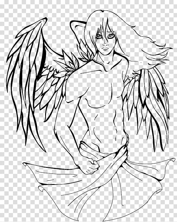 male,angel,lines,wings,illustration,line-art & character templates,resources & stock images,png clipart,free png,transparent background,free clipart,clip art,free download,png,comhiclipart
