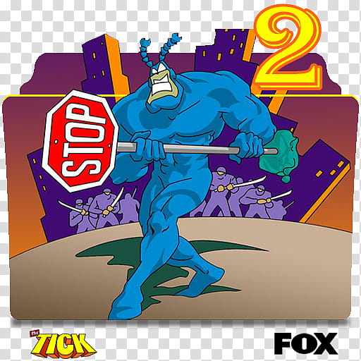 Free: The Tick animated series and season folder icons, The Tick (animated)  S ( transparent background PNG clipart 