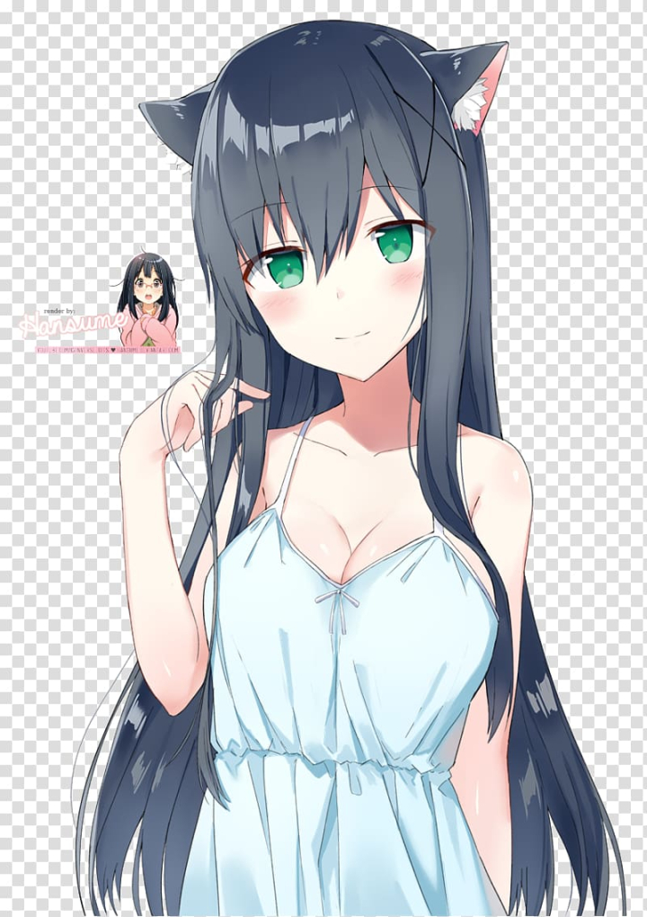 Anime Drawing Catgirl, Anime transparent background PNG clipart