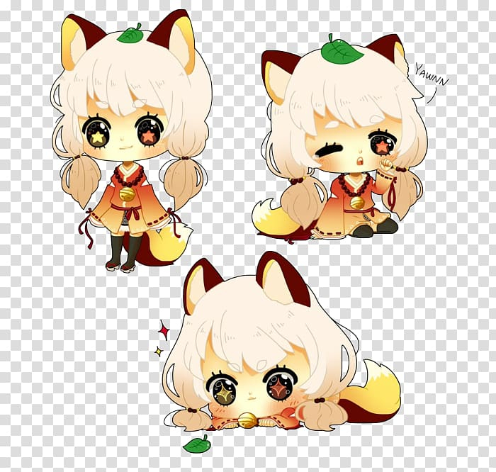 Kawaii Cute Fox Drawings Clipart , Png Download - Kawaii Cute Anime Fox,  Transparent Png , Transparent Png Image - PNGitem