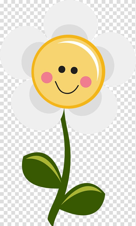 Free: Smiley Flower Common daisy , flower illustration transparent  background PNG clipart 