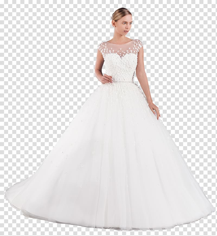 Wedding dress PNG image with transparent background