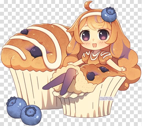 Download Cute Kawaii Anime Girl Eating Wallpaper