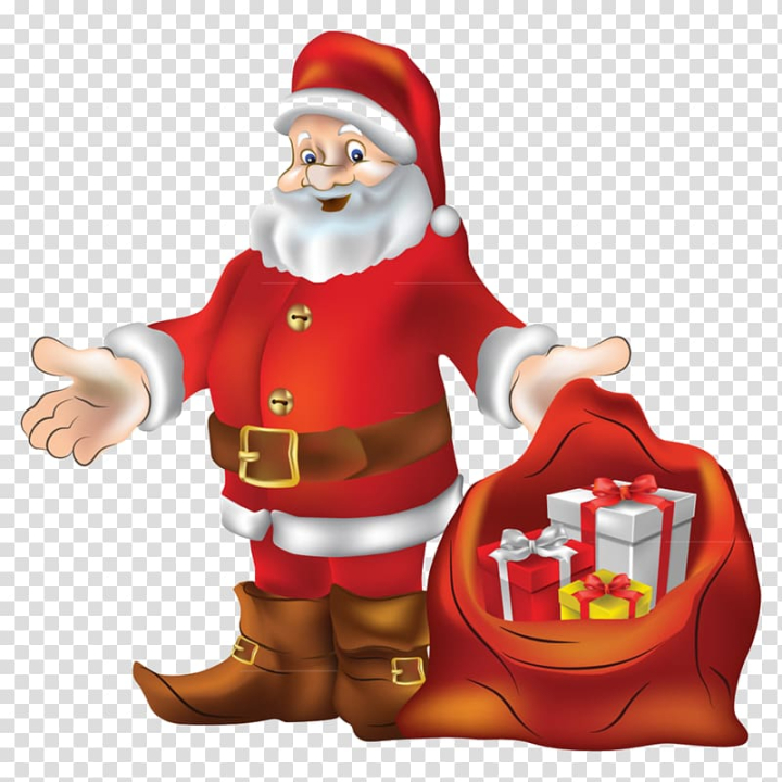 Merry christmas santa claus cartoon gift box Vector Image