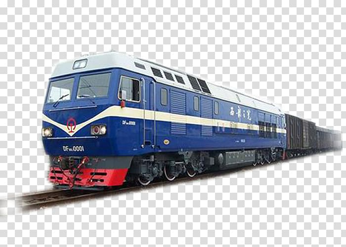 Free: Train Rail transport Electric locomotive, logistics banner creatives  transparent background PNG clipart 