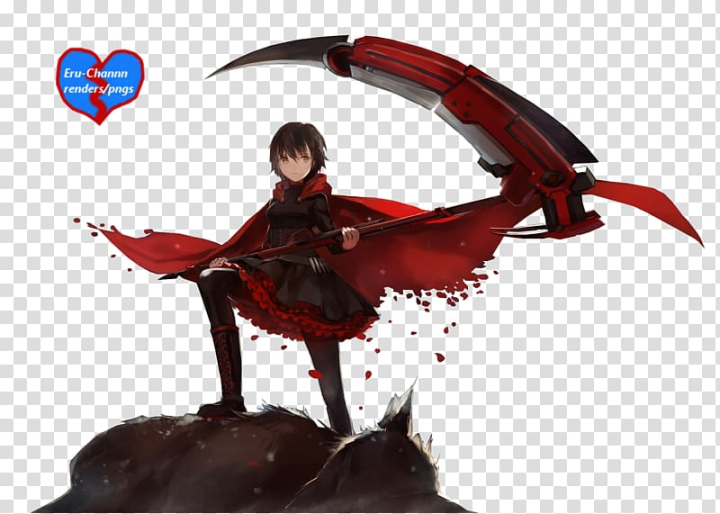 petals ruby rose rwby scythe weapon  konachancom  Konachancom Anime  Wallpapers