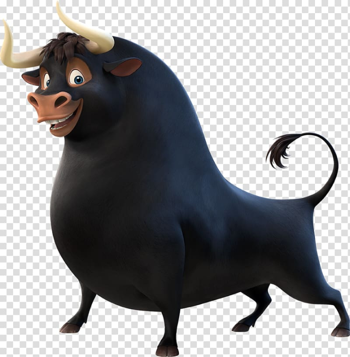 Free: Black bull character, The Story of Ferdinand Film Animated cartoon  Valiente Animation, Movies transparent background PNG clipart 