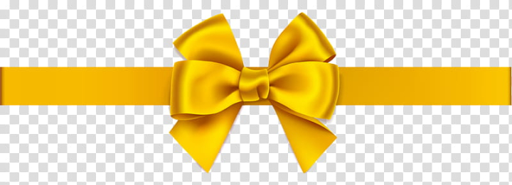 yellow bow clip art