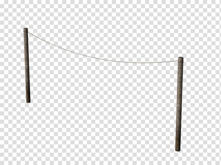 Free: Two brown stands illustration, Washing Line Side View