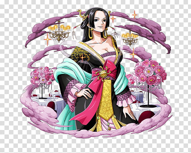 Free: Boa Hancock the Pirate Empress, black-haired female anime character  illustration transparent background PNG clipart 