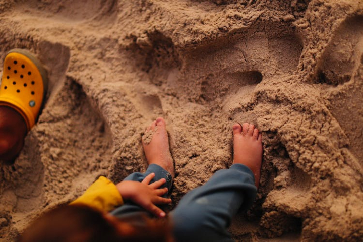 barefeet,beach,child,close-up,kid,sand