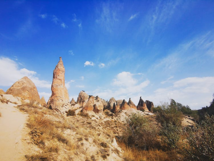 barren,cappadocia,desert,eroded,landscape,mountain,rock formations,rocks,turkey,wallpaper