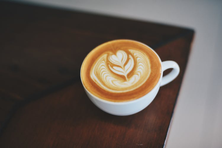 art,blur,breakfast,caffeine,cappuccino,close-up,coffee drink,coffee mug,cup,cup of coffee,drink,foam,focus,hot,latte,mug,porcelain,table