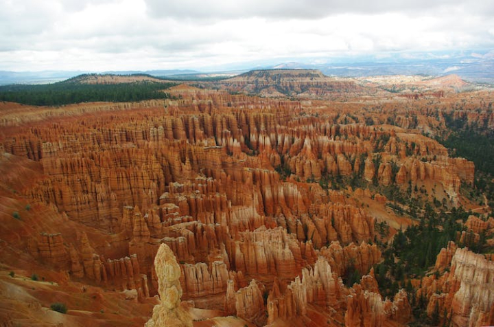 adventure,america,arid,bryce canyon,canyon,cliff,clouds,daylight,desert,dry,erosion,famous,geology,high angle shot,hoodoos,landmark,landscape,mountain,national park,nature,outdoors,sand,sandstone,scene,scenery,scenic,sky,stone,summer,travel,trees,usa,utah,vacation,valley