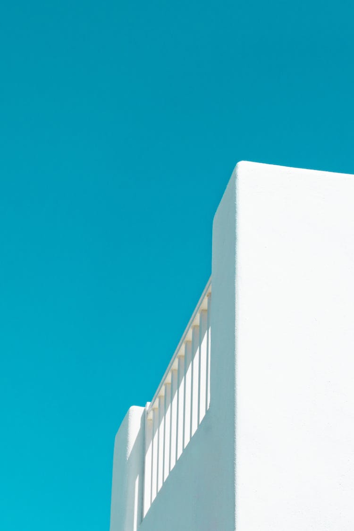 architecture,blue sky,copy space,cyclades,detail,greece,greek,minimal,mykonos,outdoors,perspective,santorini,sky,teal,white