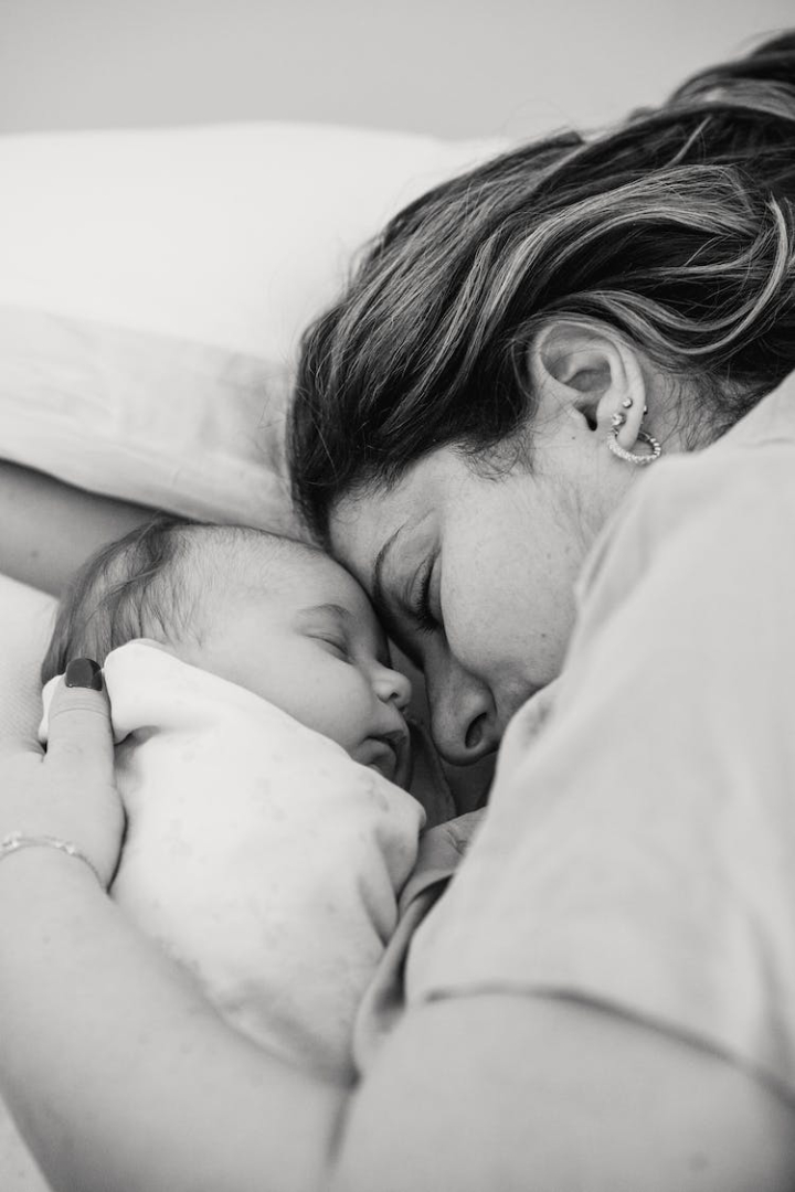 adorable,affection,asleep,baby,bed,bedroom,black and white,bw,calm,care,childcare,childhood,close,comfort,cuddle,cute,dream,embrace,eyes closed,female,from above,generation,harmony,home,indoors,infant,lady,lifestyle,love,lying,maternal,mom,mother,motherhood,newborn,parent,parenthood,peaceful,quiet,relationship,rest,serene,sleep,tender,together,touch,touch forehead,tranquil,woman,young