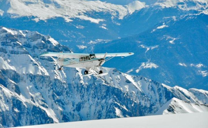aeroplane,aircraft,airplane,alps,aviation,cold,flight,fly,flying,frost,frozen,landing,landscape,mountains,nature,sky,snow,travel,winter