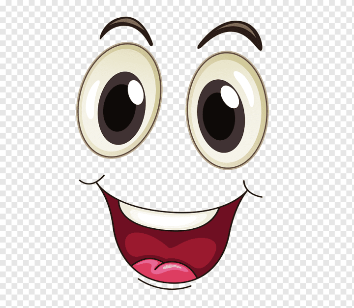 Free: Eye Mouth Cartoon Face, Happy face, smiling face illustration,  painted, face, people png 