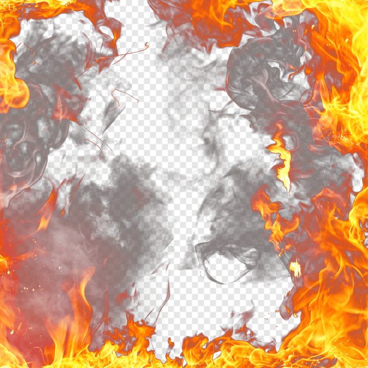 Vector Cartoon Big Fire Flame PNG Images