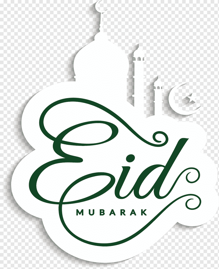 Free: Eid Mubarak Eid al-Fitr Eid al-Adha Holiday Gift, White church Eid  Poster, white background with Eid Mubarak text overlay, text, black White,  logo png 