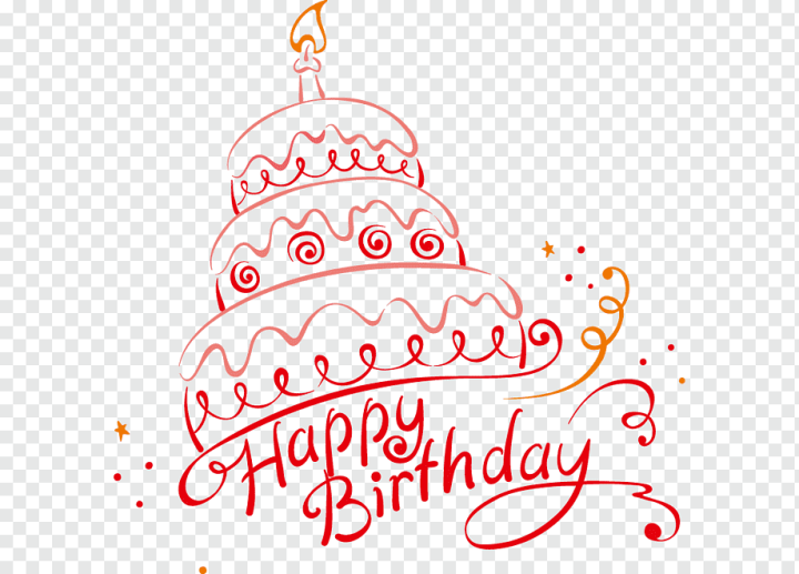 birthday cake illustration in minimal style 12979989 PNG