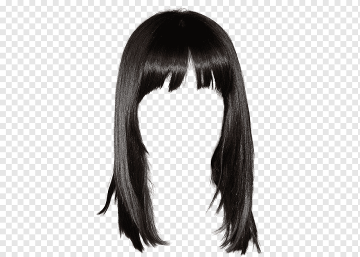Free: Lace wig Hairstyle Long hair, Western style black hair wig Free to  pull the material, black wig, free Logo Design Template, black Hair,  chinese Style png 