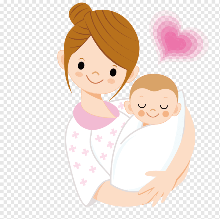 Free: Infant Mother Cartoon, Mother holding a baby, woman carrying baby  animated illustration, love, baby Announcement Card, child png 