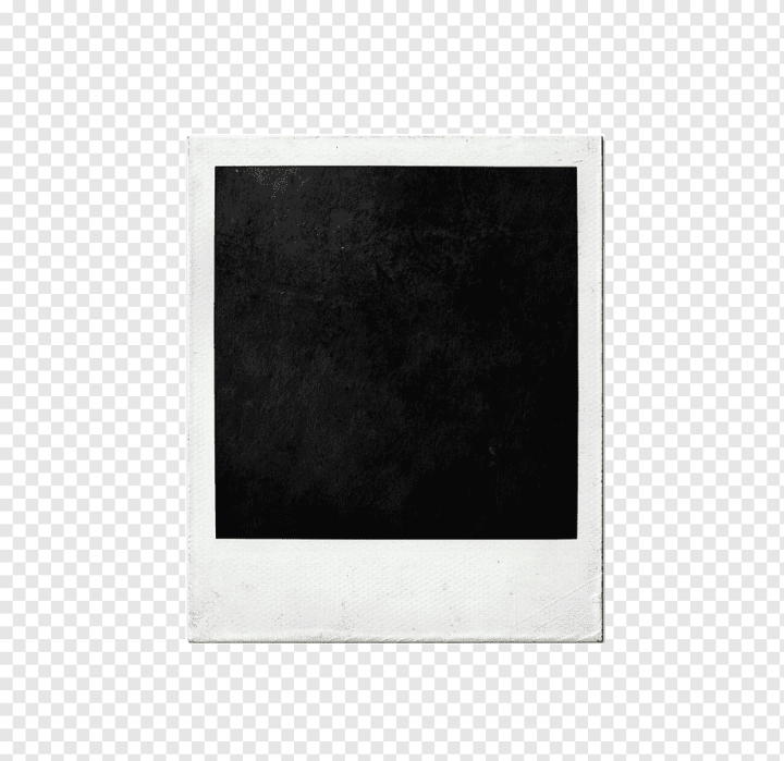 Polaroid paper, glossy, black and white png