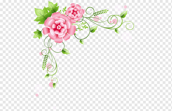 Free: pink flower illustration, Flower frame Rose, Pink frame decorated  with flowers, border, frame, flower Arranging png - nohat.cc