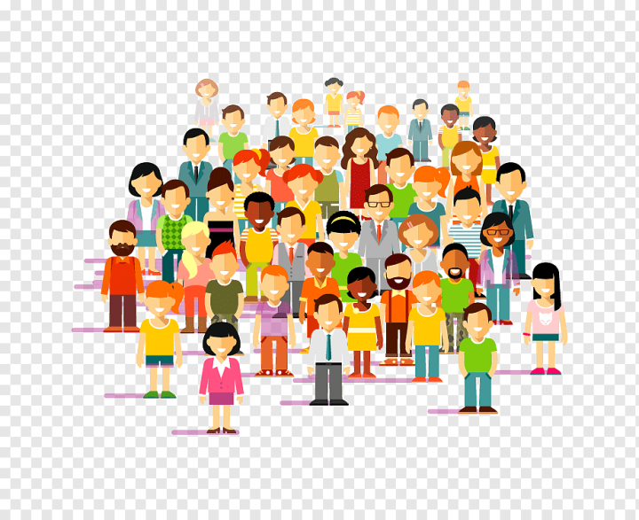 Free: Society, cartoon crowd, child, culture, text png 