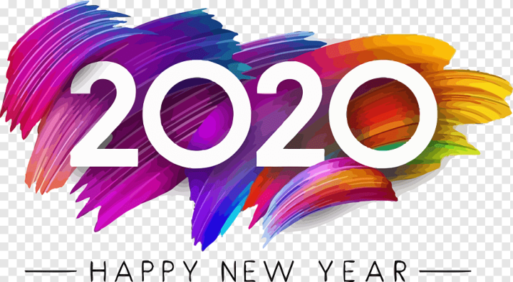 Happy New Year 2020,New Years 2020,2020,Text,Logo,png,transparent,free download,png