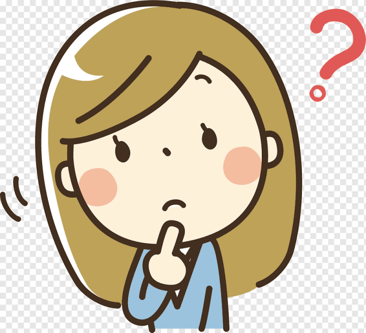 Free: woman thinking, Cartoon, thinking woman, child, face, hand png -  