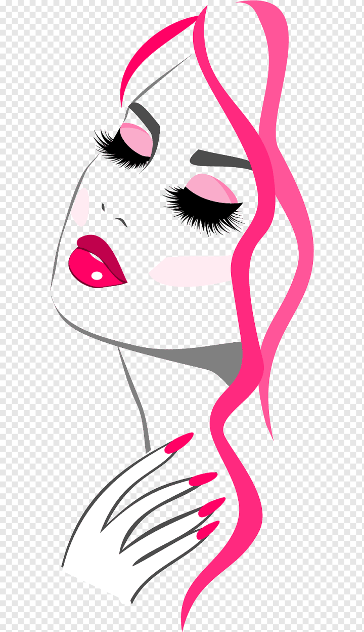 Free: woman themed illustration, Business Card Design Business Cards Beauty  Parlour Cosmetology Make-up artist, Nail, face, cosmetics, logo png -  